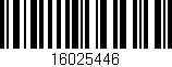 Código de barras (EAN, GTIN, SKU, ISBN): '16025446'