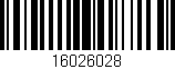 Código de barras (EAN, GTIN, SKU, ISBN): '16026028'