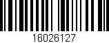 Código de barras (EAN, GTIN, SKU, ISBN): '16026127'