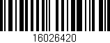 Código de barras (EAN, GTIN, SKU, ISBN): '16026420'