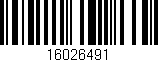 Código de barras (EAN, GTIN, SKU, ISBN): '16026491'