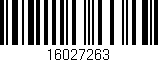 Código de barras (EAN, GTIN, SKU, ISBN): '16027263'