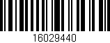 Código de barras (EAN, GTIN, SKU, ISBN): '16029440'