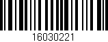 Código de barras (EAN, GTIN, SKU, ISBN): '16030221'