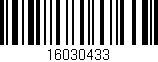 Código de barras (EAN, GTIN, SKU, ISBN): '16030433'