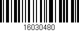 Código de barras (EAN, GTIN, SKU, ISBN): '16030480'