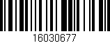 Código de barras (EAN, GTIN, SKU, ISBN): '16030677'