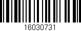 Código de barras (EAN, GTIN, SKU, ISBN): '16030731'