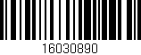 Código de barras (EAN, GTIN, SKU, ISBN): '16030890'