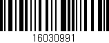 Código de barras (EAN, GTIN, SKU, ISBN): '16030991'