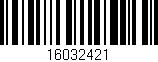 Código de barras (EAN, GTIN, SKU, ISBN): '16032421'