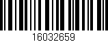 Código de barras (EAN, GTIN, SKU, ISBN): '16032659'