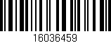 Código de barras (EAN, GTIN, SKU, ISBN): '16036459'