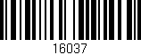 Código de barras (EAN, GTIN, SKU, ISBN): '16037'