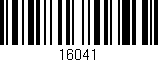 Código de barras (EAN, GTIN, SKU, ISBN): '16041'