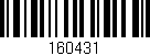 Código de barras (EAN, GTIN, SKU, ISBN): '160431'