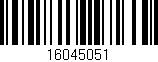 Código de barras (EAN, GTIN, SKU, ISBN): '16045051'