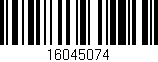 Código de barras (EAN, GTIN, SKU, ISBN): '16045074'