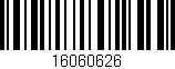Código de barras (EAN, GTIN, SKU, ISBN): '16060626'