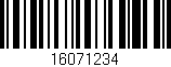 Código de barras (EAN, GTIN, SKU, ISBN): '16071234'