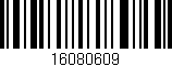 Código de barras (EAN, GTIN, SKU, ISBN): '16080609'