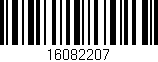 Código de barras (EAN, GTIN, SKU, ISBN): '16082207'