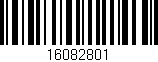 Código de barras (EAN, GTIN, SKU, ISBN): '16082801'