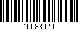 Código de barras (EAN, GTIN, SKU, ISBN): '16083029'