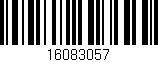 Código de barras (EAN, GTIN, SKU, ISBN): '16083057'