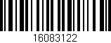 Código de barras (EAN, GTIN, SKU, ISBN): '16083122'