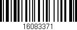 Código de barras (EAN, GTIN, SKU, ISBN): '16083371'