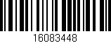 Código de barras (EAN, GTIN, SKU, ISBN): '16083448'