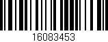 Código de barras (EAN, GTIN, SKU, ISBN): '16083453'