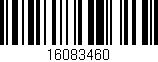 Código de barras (EAN, GTIN, SKU, ISBN): '16083460'