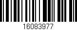 Código de barras (EAN, GTIN, SKU, ISBN): '16083977'