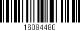 Código de barras (EAN, GTIN, SKU, ISBN): '16084480'