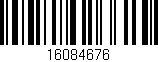 Código de barras (EAN, GTIN, SKU, ISBN): '16084676'