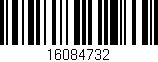 Código de barras (EAN, GTIN, SKU, ISBN): '16084732'
