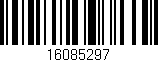 Código de barras (EAN, GTIN, SKU, ISBN): '16085297'
