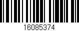 Código de barras (EAN, GTIN, SKU, ISBN): '16085374'
