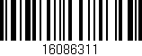 Código de barras (EAN, GTIN, SKU, ISBN): '16086311'