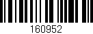 Código de barras (EAN, GTIN, SKU, ISBN): '160952'