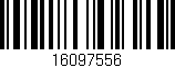 Código de barras (EAN, GTIN, SKU, ISBN): '16097556'