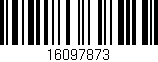 Código de barras (EAN, GTIN, SKU, ISBN): '16097873'
