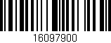 Código de barras (EAN, GTIN, SKU, ISBN): '16097900'