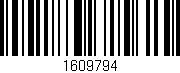 Código de barras (EAN, GTIN, SKU, ISBN): '1609794'
