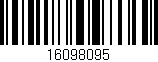Código de barras (EAN, GTIN, SKU, ISBN): '16098095'