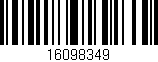 Código de barras (EAN, GTIN, SKU, ISBN): '16098349'
