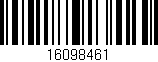 Código de barras (EAN, GTIN, SKU, ISBN): '16098461'