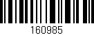 Código de barras (EAN, GTIN, SKU, ISBN): '160985'